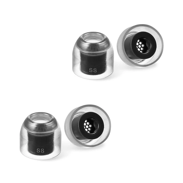 Alt view image 5 of 7 - Crystal 2 Standard Earbud Tips for Sony WF-1000XM5 & Powerbeats Pro 2 Anti-Slip, Grippy Surface for Active Lifestyle, Hypoallergenic Silicone