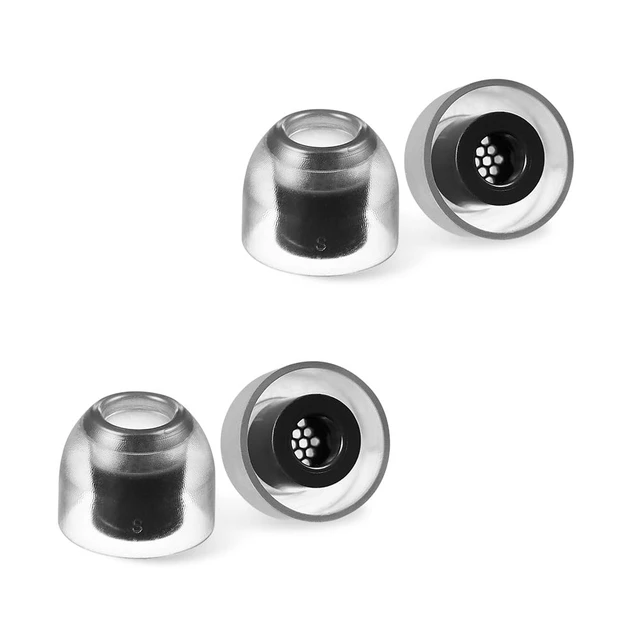 Alt view image 6 of 7 - Crystal 2 Standard Earbud Tips for Sony WF-1000XM5 & Powerbeats Pro 2 Anti-Slip, Grippy Surface for Active Lifestyle, Hypoallergenic Silicone