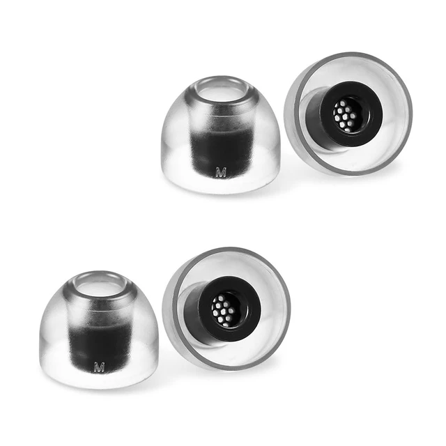 Alt view image 5 of 7 - Crystal 2 Standard Earbud Tips for Sony WF-1000XM5 & Powerbeats Pro 2 Anti-Slip, Grippy Surface for Active Lifestyle, Hypoallergenic Silicone