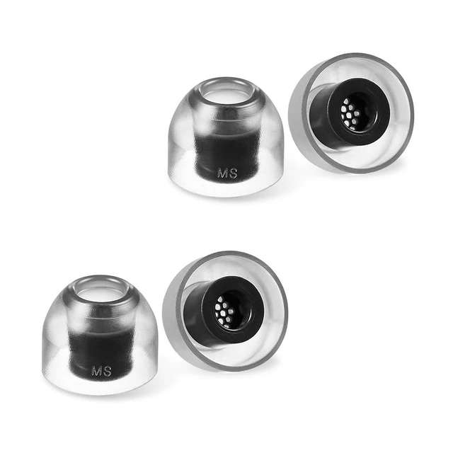 Alt view image 5 of 7 - Crystal 2 Standard Earbud Tips for Sony WF-1000XM5 & Powerbeats Pro 2 Anti-Slip, Grippy Surface for Active Lifestyle, Hypoallergenic Silicone