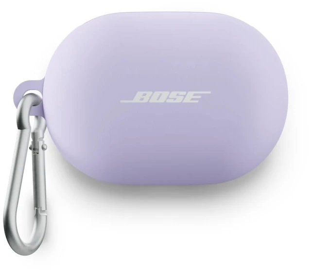 Main image of QuietComfort Earbuds Silicone Case Cover, Protective Silicone Exterior, with Aluminum Carabiner for Convenient Carrying, Chilled Lilac