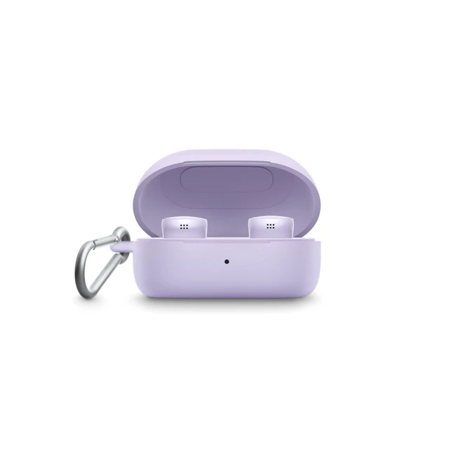 Alt view image 2 of 4 - QuietComfort Earbuds Silicone Case Cover, Protective Silicone Exterior, with Aluminum Carabiner for Convenient Carrying, Chilled Lilac