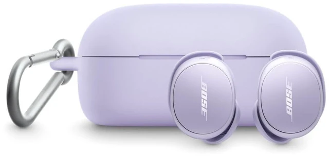 Alt view image 3 of 4 - QuietComfort Earbuds Silicone Case Cover, Protective Silicone Exterior, with Aluminum Carabiner for Convenient Carrying, Chilled Lilac