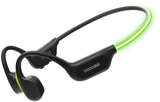 Main image of Open-Ear IP68 Waterproof Swimming Headphones with Light Strip Bluetooth + 32GB MP3 Modes Bone Conduction Underwater Headphones, Fast Charge; 10H battery; Swimming/Water sports-Black