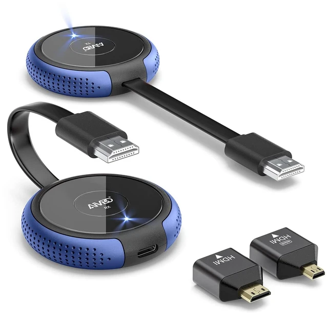 Main image of Wireless HDMI Transmitter and Receiver 4K, 165FT HDMI Extender Casting Smooth Media Video/Audio Wireless 5G Kit for Laptop, Camera, Cable Box, DVD, Netfix, Phone to Monitor, Projector,HDTV