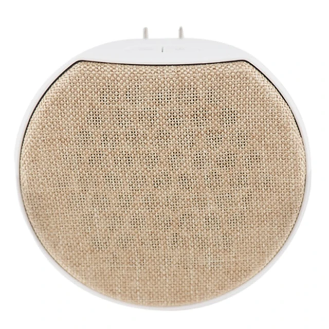 Alt view image 2 of 7 - Newport Plug-in Outlet Speaker with Bluetooth 5.1 and Built-in USB Type-A Charging Port (Champagne/White)