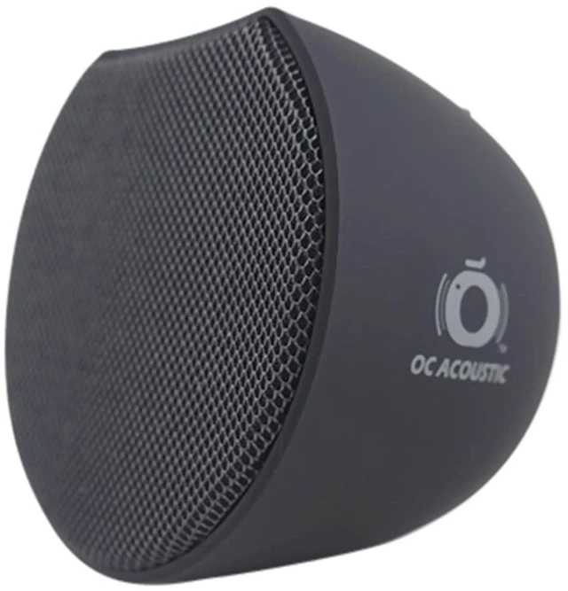 Main image of Newport Plug-in Outlet Speaker with Bluetooth 5.1 and Built-in USB Type-A Charging Port (Charcoal Gray/Black)