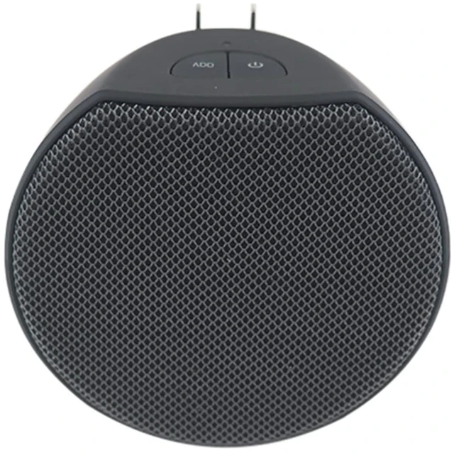 Alt view image 6 of 7 - Newport Plug-in Outlet Speaker with Bluetooth 5.1 and Built-in USB Type-A Charging Port (Charcoal Gray/Black)