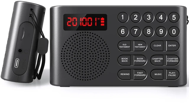 Main image of KJV Audio Bible Player for Seniors & Blind, One-Button Play Electronic Audio Bible, King James Version, New & Old Testament, Listen Anytime Anywhere, Durable & Lightweight, Ideal Gift