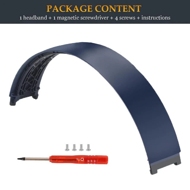 Alt view image 6 of 6 - Beat Replacement Headband Studio 3 as Same as Stock Arch Band Parts Repair Kit Compatible with Beats by Dre Studio 3 (A1914) and Studio 2 Wired/Wireless (B0500/B0501) Over-Ear Headphones (Blue)