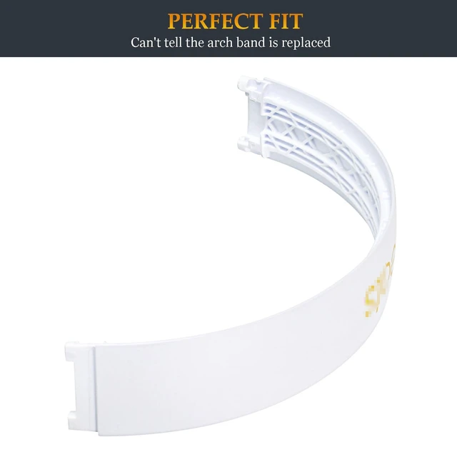 Alt view image 4 of 6 - Beat Studio 3 Replacement Headband - Stock Arch Band Parts Repair Kit Compatible With Beats by Dre Studio 3 (A1914) and 2 Wired/Wireless (B0500/B0501) Over-Ear Headphones (White)