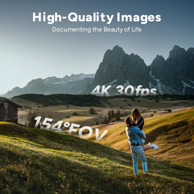 Alt view image 4 of 7 - C300 Vlogging Camera,64GB 4K Action Camera,Magnetic Body Cam & Handheld Detachable Design, Vlogs for Content Creators YouTube Streaming,7Hour Power,Stabilization,Waterproof,White