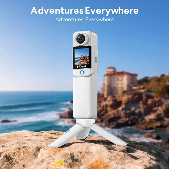 Alt view image 5 of 7 - C300 Vlogging Camera,64GB 4K Action Camera,Magnetic Body Cam & Handheld Detachable Design, Vlogs for Content Creators YouTube Streaming,7Hour Power,Stabilization,Waterproof,White