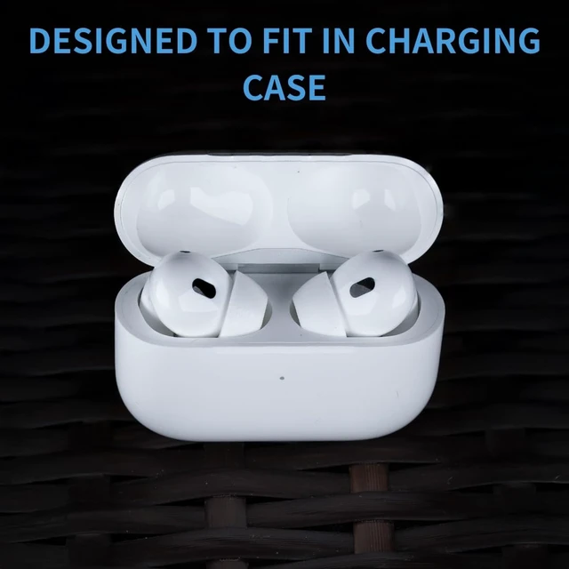 Alt view image 5 of 7 - TrueGrip Premium Memory Foam Replacement Ear Tips, White (S/M/L) 3 Pairs, for Apple AirPods Pro 1 & 2, Enhanced Comfort, Secure Fit, Superior Noise Isolation, Removal & Cleaning Tool
