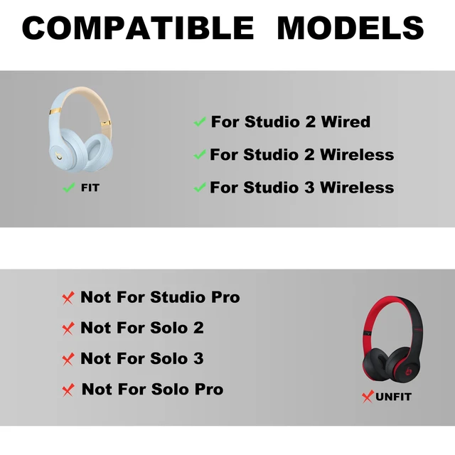 Alt view image 2 of 5 - Studio 3 Headband Replacement -Top Headband Accessories, as Same The OEM Compatible with Studio 3 Wireless(A1914) & Studio 2 Wired/Wireless (B0500/B0501) Headphones (Studio 3-Ice Crystal Blue)