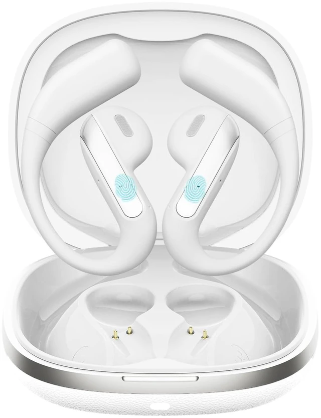 Main image of Open Ear Bluetooth 5.3 Earbuds, Wireless Headphones Sport Over Earphones Built-in Mic with Ear Hooks, 58H Playtime Ear Buds Fast Charging, IPX7 Waterproof for Running/Workout-White