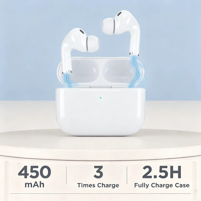 Alt view image 3 of 7 - Replacement Charging Case for AirPods Pro 3 Wireless Charging Case, Double-Tap Connection, USB-C Charging Port (Earbuds Not Included)