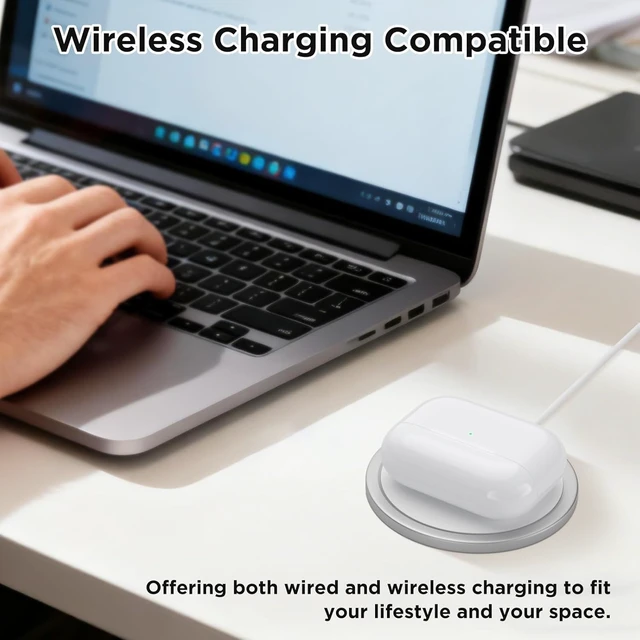 Alt view image 6 of 7 - Replacement Charging Case for AirPods Pro 3 Wireless Charging Case, Double-Tap Connection, USB-C Charging Port (Earbuds Not Included)