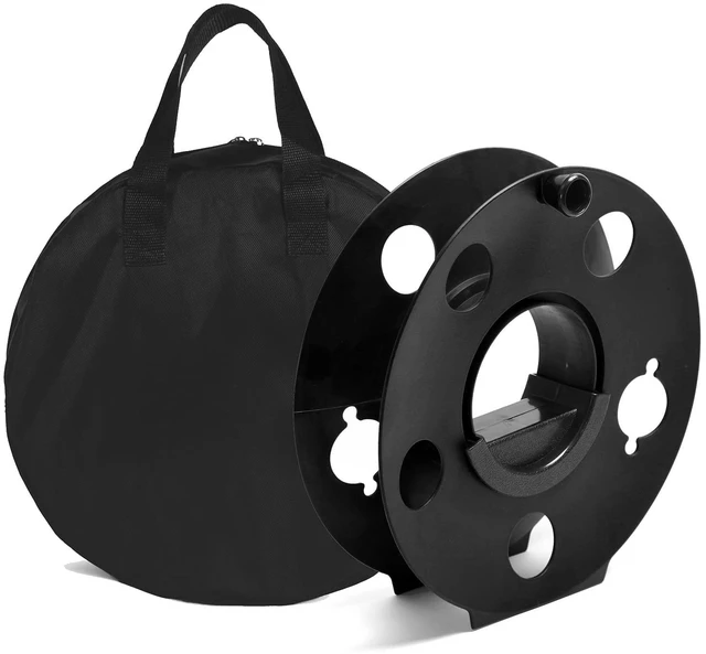 Main image of 100 ft Cord Storage Reel with Carry Bag and Rotating Handle Center Rotating Handle for Fast, Tangle-Free Winding