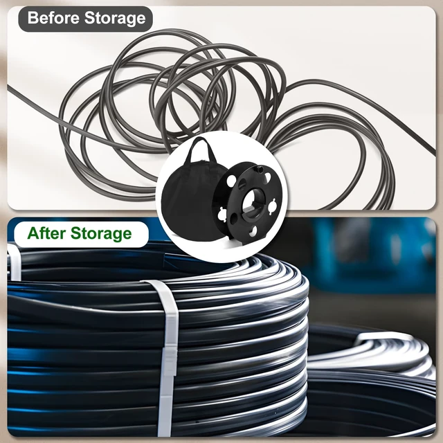 Alt view image 4 of 7 - 100 ft Cord Storage Reel with Carry Bag and Rotating Handle Center Rotating Handle for Fast, Tangle-Free Winding