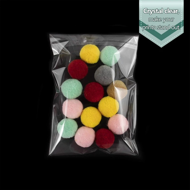 Alt view image 4 of 7 - Pack of 100, 5 1/4 X 7 1/8 inches Crystal Storage Bags - Acid-Free Clear Sleeves Fit for 5x7 Photo Framing Mats Gifts (NS1)