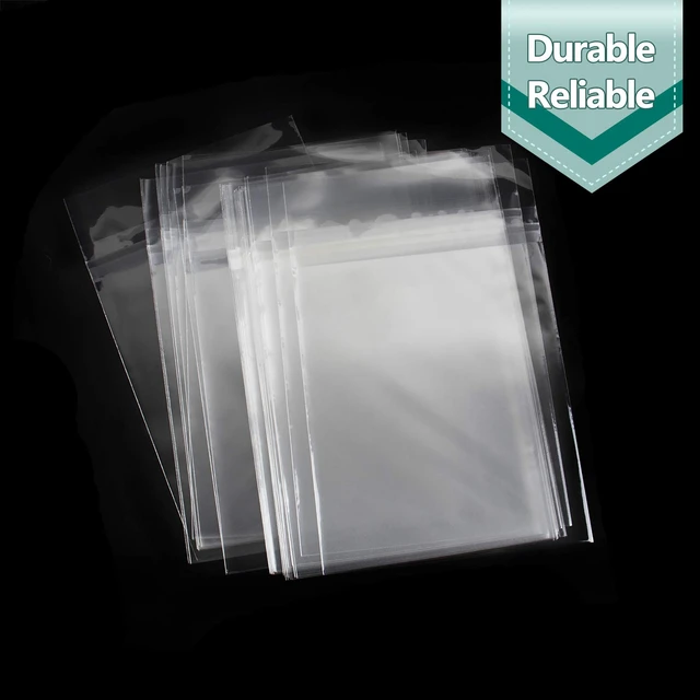 Alt view image 6 of 7 - Pack of 100, 5 1/4 X 7 1/8 inches Crystal Storage Bags - Acid-Free Clear Sleeves Fit for 5x7 Photo Framing Mats Gifts (NS1)