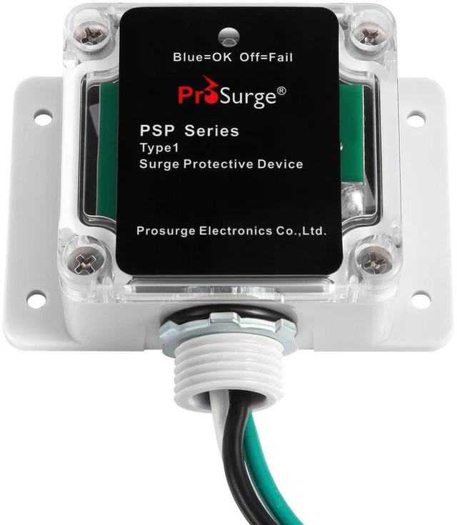 Main image of Whole House Surge Protection Device,Outdoor or Indoor,Single-Phase,3-Wire for 120/240V, 50KA(Surge Capacity per Phase),UL Listed