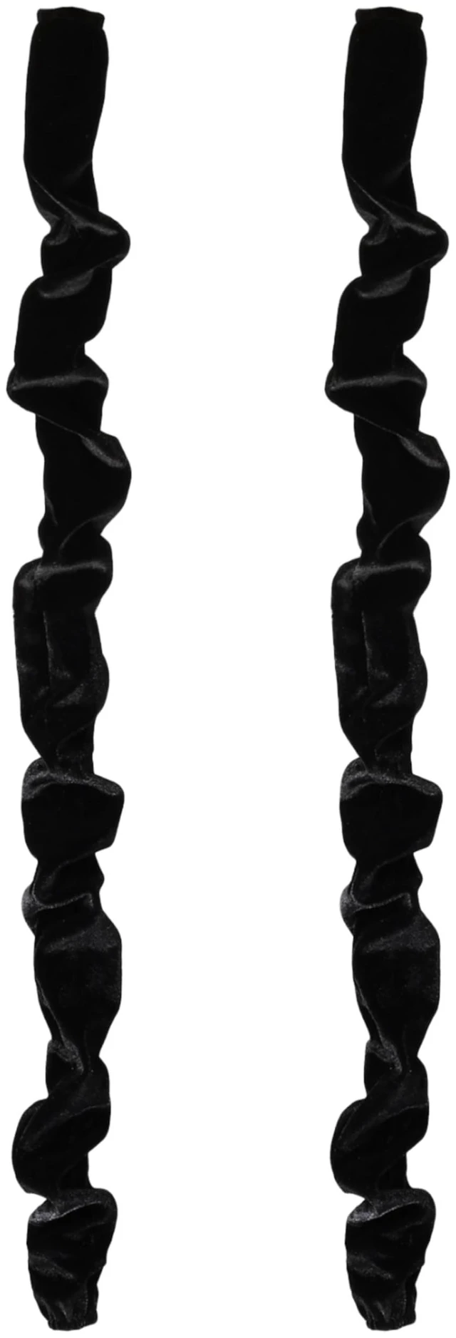 Main image of Chandelier Fabric Cord Cover,2 Pack Black Chandelier Chain Cover,70.8 Inches Brushed Polyester Fabric Cord Hider,Lamp Cord Sleeve Easy Install (None Touch Fasteners)
