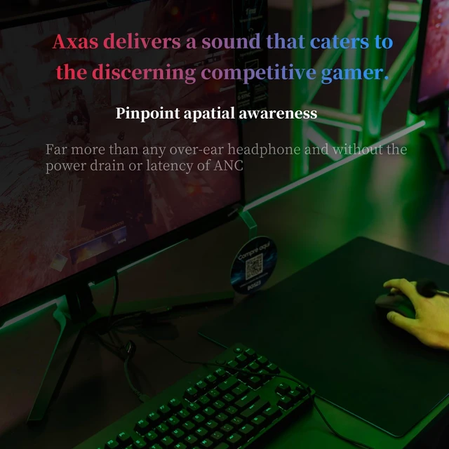 Alt view image 7 of 7 - Axas in-Ear Monitor for Gaming IEM, Tuned for FPS 3.5mm Jack Sound Isolating Earbuds, Comfortable Fit IEM, Low Profile Design, 360 Spatial Sound, White