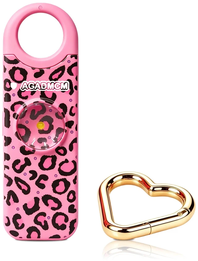 Main image of Rechargeable Personal Safety Alarm for Women 130dB Loud Siren & Strobe Light & Low Battery Notice, Emergency Keychain Alarm for Self Defense (Cheetah)
