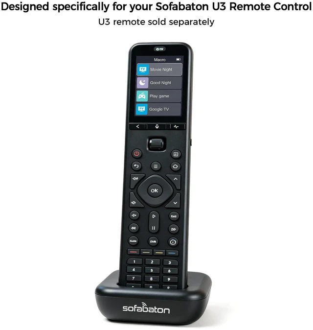 Alt view image 4 of 5 - U3 Charging Dock, Suitable for U3 Universal Remote Control, USB-C, Lightweight & Portable, Black