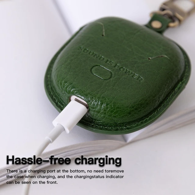 Alt view image 5 of 5 - Earbuds Case for Bose QuietComfort Ultra 1st/2nd & Earbuds II Genuine leather case attaches to bags or belt loops for easy everyday carry during commutes, travel and daily outings