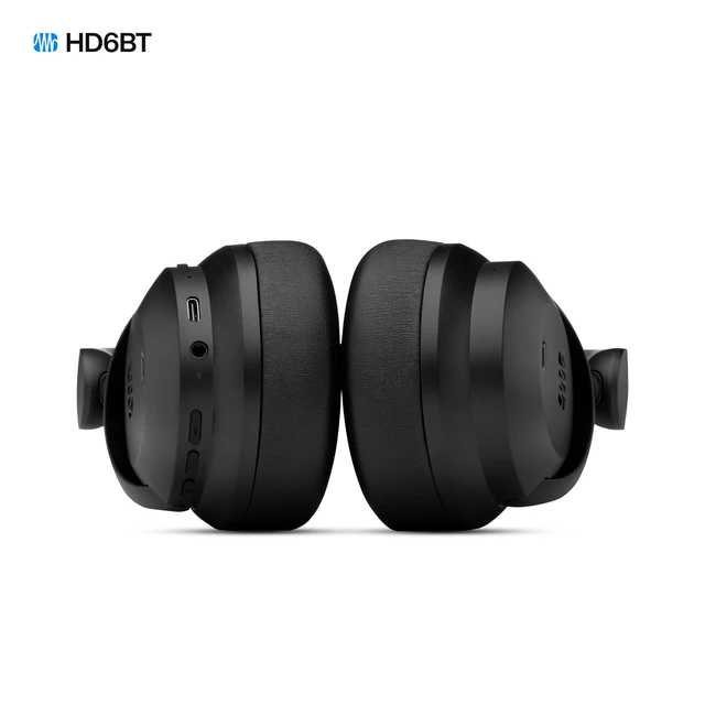 Alt view image 2 of 7 - Eris HD6BT Over-Ear Closed-Back Wireless Headphones, Bluetooth, ANC Noise Cancelling, Up to 60 Hours Battery Life, Studio Headphones for Mixing, Monitoring, Recording, Eclipse Black