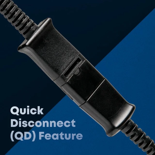 Alt view image 3 of 6 - USB to QD Adapter Cable Compatible with any Plantronics, Poly or Headset with a Quick Disconnect (QD) - Includes in-Line Volume Control and Mute Functionality