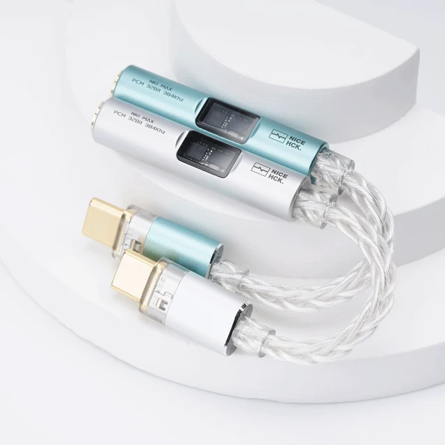 Alt view image 5 of 7 - NK1 MAX Silver CX31993 Dual Chip USB C to 3.5 HiFi DAC Amp Cable CX31993 Dual Chip HiFi DAC Amp Cable