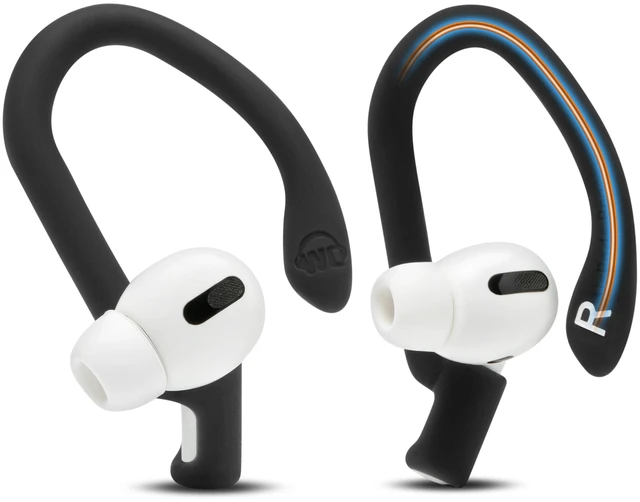 Main image of HookZ Pro 3 - Adjustable Ear Hooks for AirPods Pro 3 Made by Wicked Cushions Malleable Core, Custom Fit, Secure & Comfortable, Patent Pending Black