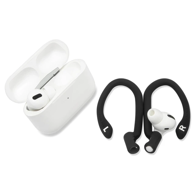 Alt view image 6 of 7 - HookZ Pro 3 - Adjustable Ear Hooks for AirPods Pro 3 Made by Wicked Cushions Malleable Core, Custom Fit, Secure & Comfortable, Patent Pending Black