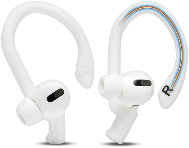Main image of HookZ Pro 3 - Adjustable Ear Hooks for AirPods Pro 3 Made by Wicked Cushions Malleable Core, Custom Fit, Secure & Comfortable, Patent Pending White