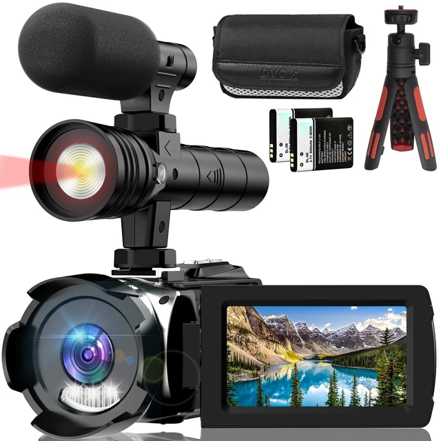 Main image of 4K Video Camera, Ghost Camera with IR Light, Camcorder Digital with with External Microphone, 24X Digital Zoom, with Night Vision,YouTube Vlogging Camera Recorder