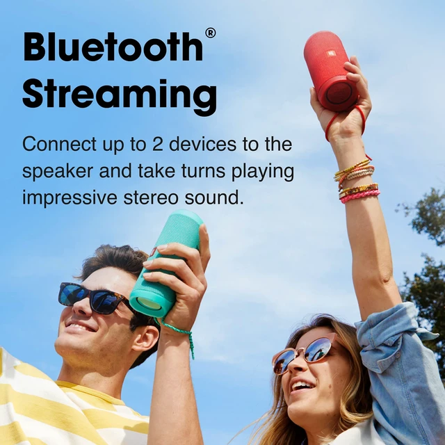 Alt view image 5 of 6 - Flip 4 Waterproof Portable Bluetooth Speaker - Red