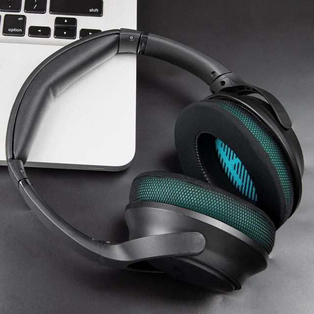 Alt view image 2 of 7 - Cooling-Gel Earpads Cushions for Bose Headphones, Replacement Ear Pads for Bose QuietComfort 15 QC15 QC25 QC2 QC35/Ae2 Ae2i Ae2w/SoundTrue & SoundLink Around-Ear & Around-Ear II - Dark Green