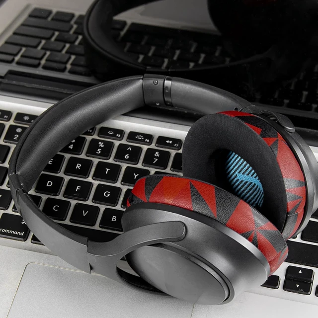 Alt view image 2 of 7 - Cooling-Gel Earpads Cushions for Bose Headphones, Replacement Ear Pads for Bose QuietComfort 15 QC15 QC25 QC2 QC35/Ae2 Ae2i Ae2w/SoundTrue & SoundLink Around-Ear & Around-Ear II - Red Storm