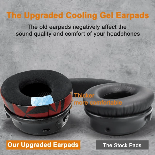 Alt view image 4 of 7 - Cooling-Gel Earpads Cushions for Bose Headphones, Replacement Ear Pads for Bose QuietComfort 15 QC15 QC25 QC2 QC35/Ae2 Ae2i Ae2w/SoundTrue & SoundLink Around-Ear & Around-Ear II - Red Storm