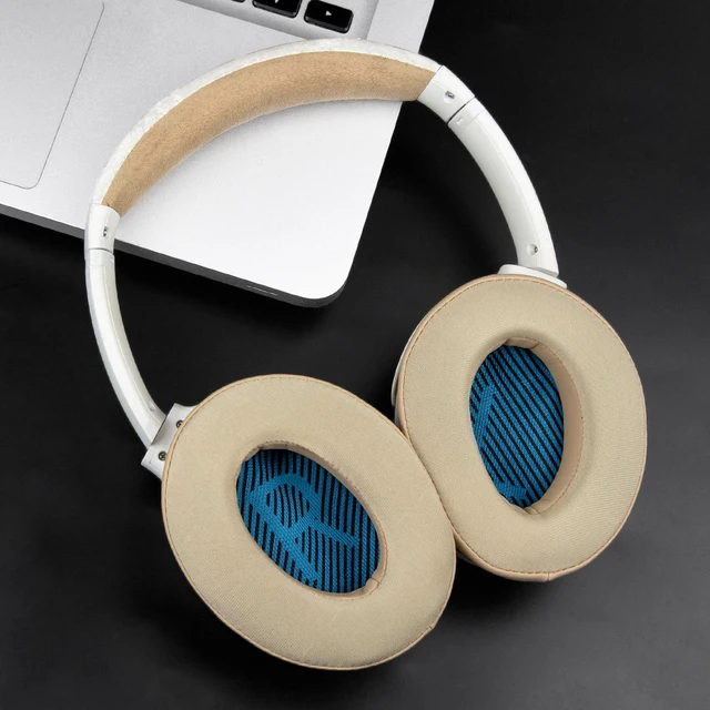 Alt view image 2 of 7 - Cooling-Gel Earpads Cushions for Bose Headphones, Replacement Ear Pads for Bose QuietComfort 15 QC15 QC25 QC2 QC35/Ae2 Ae2i Ae2w/SoundTrue & SoundLink Around-Ear & Around-Ear II - Beige