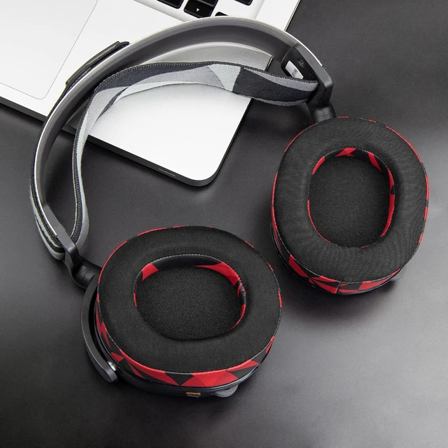 Alt view image 7 of 7 - Earpads for SteelSeries Arctis 1/3/5/Arctis 7/7+/7P/7P+/7X/7X+/9/9X/Pro/Prime(Do Not Fit Any Arctis Nova) Headset, Cooling Gel Ear Pads Cushions with Ice Silk Fabric - Red Storm