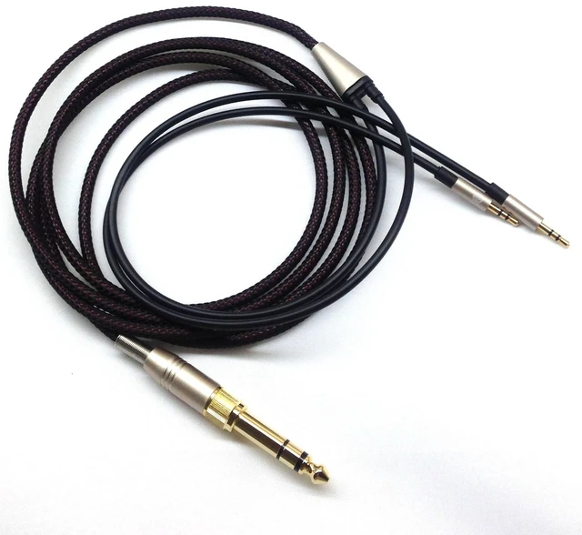 Main image of Replacement Cable Compatible with Hifiman HE400S, HE-400I, HE-400iDual 2.5mm Port, HE560, HE-350, HE1000, HE1000 V2 Headphone 3.5mm / 6.35mm to Dual 2.5mm Jack Male Cord 3meter/9ft