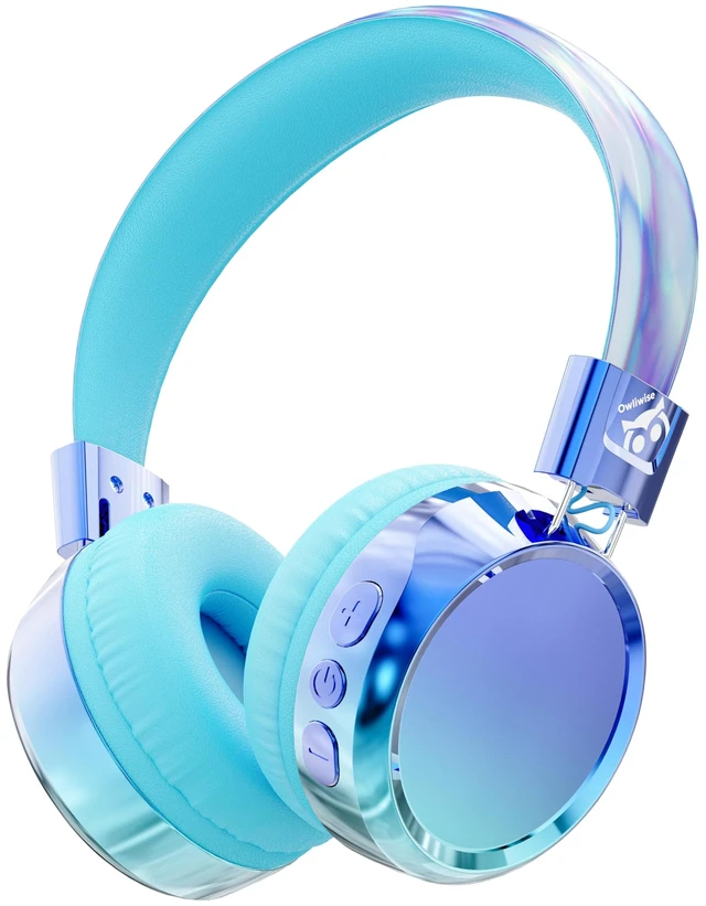 Main image of Kids Bluetooth Headphones with mic, 74/85dB Limited, 60H Playtime Fast charging, Bluetooth 5.4, foldable over-ear, AUX for iPad, tablet, airplane, Wireless headphones for kids, Aura Series