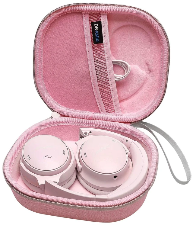 Main image of Hard Case for Bose QuietComfort, QC, QC 45 Headphone, Pink Compatible with Bose QC Ultra, QC 35, QC 35 II, QC45 SE, QC SE Over Ear Noise Cancelling Headphones, Travel Storage Bag