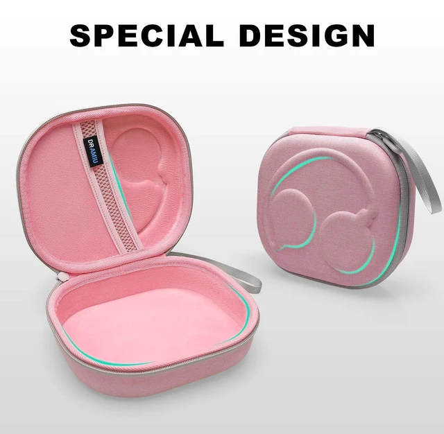 Alt view image 4 of 7 - Hard Case for JBL Headphones, Pink Compatible with JBL Junior 320/ 320BT/Junior 470NC/JR 460NC/ Tune 520BT 510BT 720BT 770NC 670NC/ Live 670NC 770NC Headphone