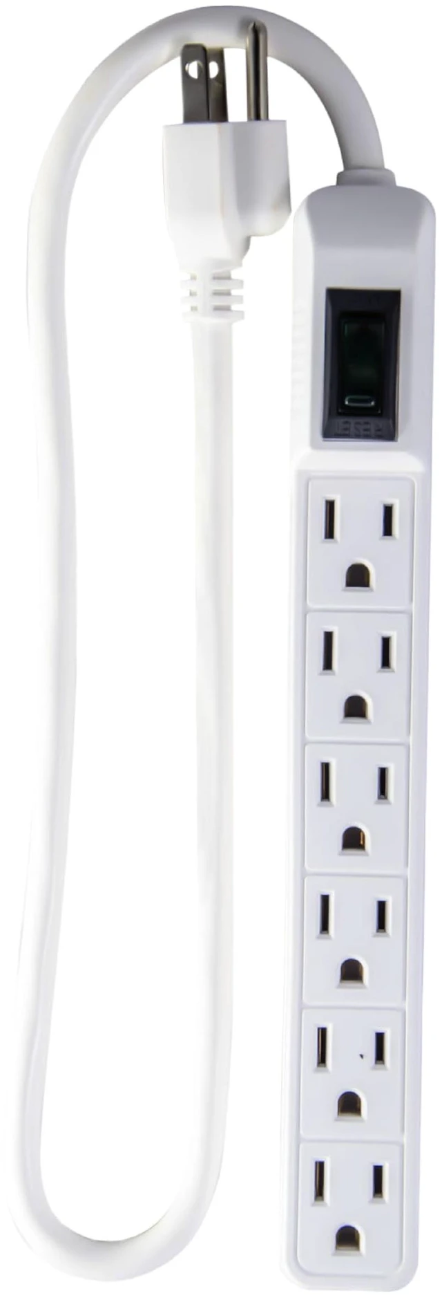Main image of Go Green Inc. GG-16103MIN 6 Outlet Mini Surge Protector, White